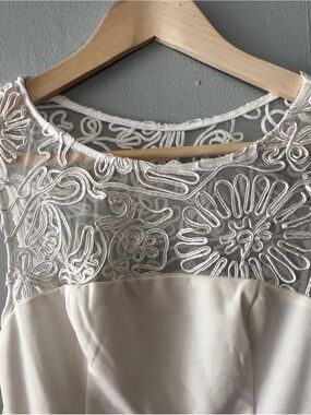 Lulu's White Sheer Floral Embroidered Wedding Dress Bodice